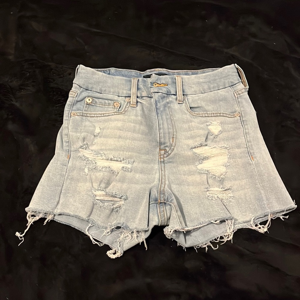 Aero Light Wash Jean Shorts